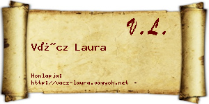 Vácz Laura névjegykártya